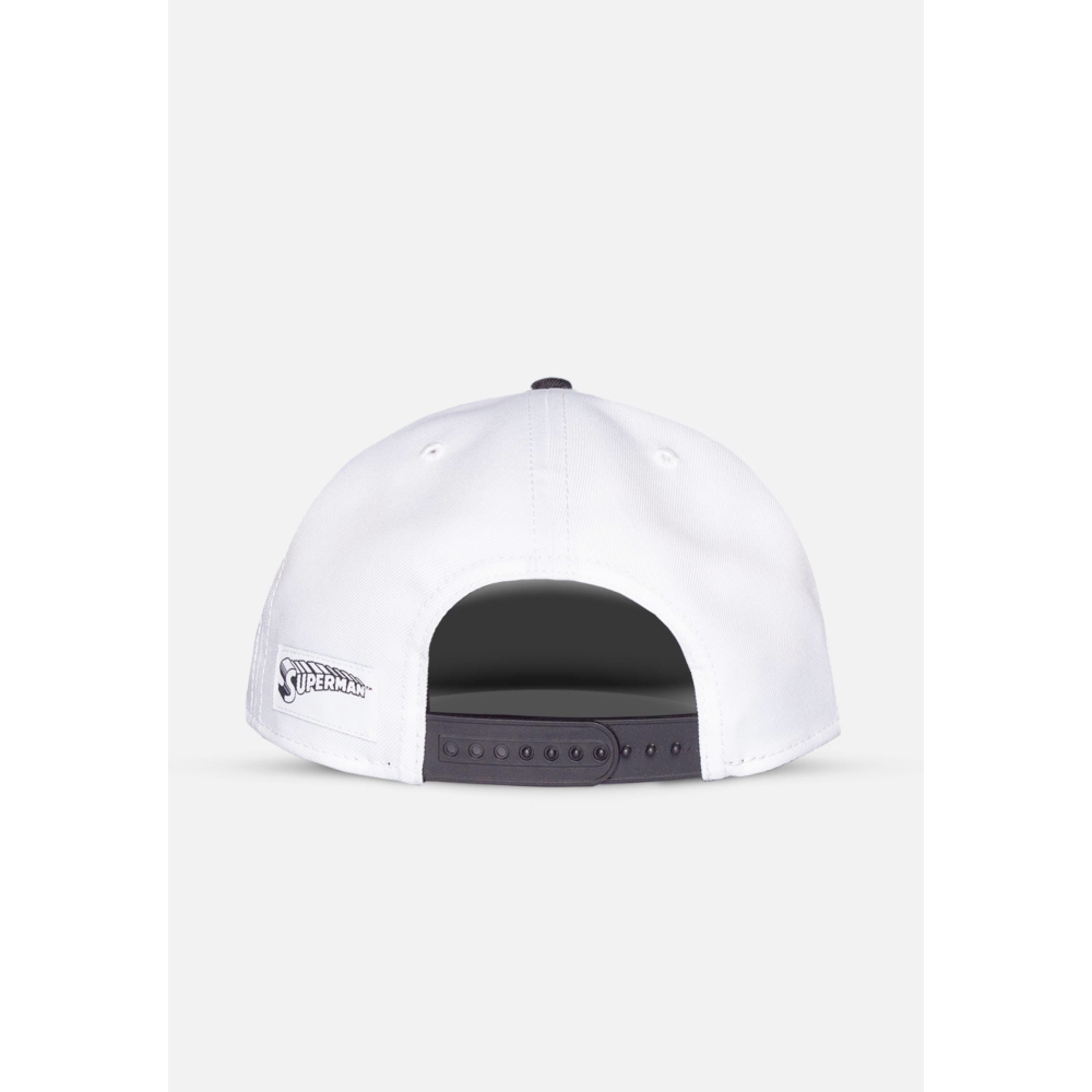 DC Comics Superman - Graffiti Logo Casquette Snapback - Blanc/Noir